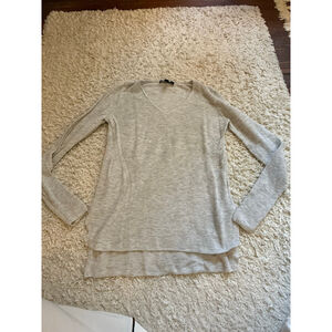 Women's Banana Republic V-Neck Sweater XS Light Gray